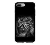 Christmas Bigfoot Selfie Santa Sleigh Cabin Mountain Case for iPhone 7 Plus/8 Plus