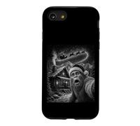 Christmas Bigfoot Selfie Santa Sleigh Cabin Mountain Case for iPhone SE (2020) / 7/8