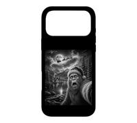 Christmas Bigfoot Selfie Santa Sleigh Lake Cabin Night Case for iPhone 17 Pro Max