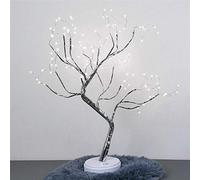 Christmas Birch LED Bonsai Lamp, 108 Light Copper Wire Branch, USB or Battery Operated Touch Switch for Home Indoor Decoration
