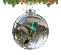 Christmas Bird Ball Ornaments | Hummingbird Festive Reusable Display Decor | Bird Christmas Tree Ornaments,for Home Party Holiday Tabletop Shelf Wall Window Outdoor