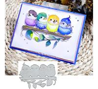 Christmas Bird Branch Leaf Greeting Card Metal Die Cuts,Sunflower Flower Leaf Cutting Dies Cut Stencils DIY Scrapbooking Decorative Embossing Paper Scrapbooking Card Making