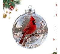Christmas Bird Ornaments | Shatter Resistant Festive Hummingbird Decor | Christmas Ornaments Bird For Window Indoor Tabletop Wall Outdoor Party Home Holiday | Decorative Hanging Ornament For XmasTree