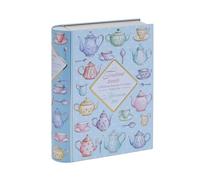 Christmas Biscuit Tin Gift Set - The Book of Teatime Treats - A Delicious Cookies Assortment with Plain, Peanut, Flavoured, Chocolate Chip and Chocolate Decorated Cookies - and ACL Gift Tag