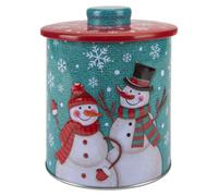 Christmas Biscuit Tin Xmas Themed Designs X 1 15.5Cm Christmas Themed