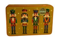 Christmas Biscuits Tin Gift Set - Nutcracker Shortbread Biscuit - Assorted Scottish Shortbread - Biscuit Tin With Biscuits Inside - Stocking Fillers, Xmas Eve Box Filler, Secret Santa Gift