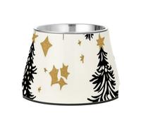 Christmas Black Trees Bowls for Dogs Elevated Stainless Steel Pets Dish Bowl for Loving Pet Whisker Relief platos para perros grandes