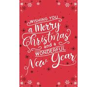 Christmas Blank and Wide Ruled Lined Notebook Journal, Theme 29, for Xmas Kids Friends Gift Home School Party Favor Supplies, 100 Pages A5 (6 x 9), Misa Blond