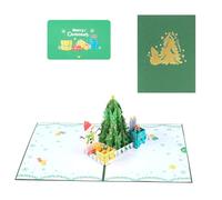 Christmas Blessing Card Greeting With Small Blessing Inside Festive Gift Fade Resistant Christmas Office Decor