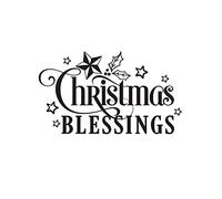 Christmas Blessings Sign Reusable Stencil A5 A4 A3 Gift Holly Reindeer Tree / Snow41 (Mylar Reusable Stencil, A4 Size - 210 x 297 mm, 8.3 x 11.7 in)