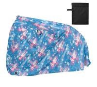Christmas Blue Peach Snowflakes Bike Covers Outdoor Waterproof Outdoor Road Bike Cover Bikes Accessories