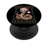 Christmas Boa Constrictor Ugly Xmas PopSockets Adhesive PopGrip