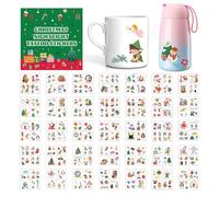 Christmas Body Stickers - 35 Sheets Sweatproof Classic - Kids Santa Body Stickers Luminous,for Party School Event Boys Girls Students Hands Face Arms