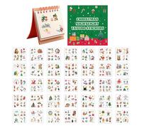 Christmas Body Stickers for Kids - Waterproof Cute Sweatproof | Santa Body Stickers Glow-in-The-Dark,for Hands Face Arms Girls Pupils Children Students Parade Party School Event