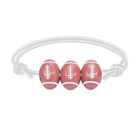 Christmas Boho Bracelet Basketball Baseball Bracelet Wax Line Tennis Rugby Boys Girls Sports Jewelry