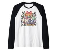 Christmas Book Lover T'is The Season for Reading Holiday Tee Raglan Baseball Tee
