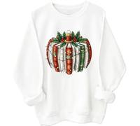 Christmas Book Pumpkin Sweatshirt Christmas Teacher Shirts Pumpkin Book Reading Lover Hoodie Unisex White