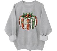 Christmas Book Pumpkin Sweatshirt Christmas Teacher Shirts Pumpkin Book Reading Lover Hoodie Unisex Grey