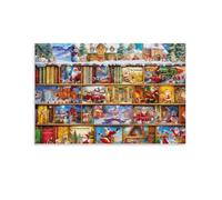 Christmas Bookshelf Scene,1000-piece landscape puzzle DIY,Killarney National Park,Children's and Adults' Jigsaw Puzzle Creative Toys,50x70cm