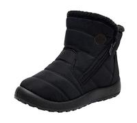 Christmas Boots Selling Items Boots for Women Uk Snow Boots Side Zipper Waterproof Boots Warm Fur Lined Short Boots Casual Non Slip Trekking Boots Lightweight Low Heel mens fur lined boots
