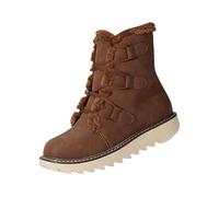 Christmas Boots Selling Items Snow Boots Women Women's Snow Boots Fashion Casual Sneakers Breathable Flat Casual Shoes Winter Padded Warm Women's Boots Clearance (Brown, 4)