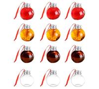 Christmas Booze Balls Fillable Ornament Ball Clear Christmas Tree Drink Decoration Pendant Bulbs Bottle DIY Hanging Gift For Holiday Party(B)
