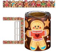 Christmas Border for Bulletin Board, 33ft Holiday Decor, Classroom Holiday Border Trim, for Photo Frame Blackboard Wall Birthday Baby Shower School Event Teachers Office Kindergarten