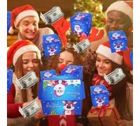 Christmas Bounce Box - Merry Christmas Folding Bouncing Cash Boxes | Folding Bag for Women Men Kids Bakers Cookie Chocolate Wine Valentine's Day Jewelry Home Celebration