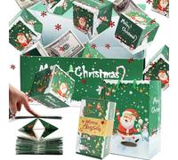 Christmas Bouncing Box - Christmas Party Wrapped Bouncing Envelope - Funny Party Supplies for Celebration Holiday Proposal Wedding Housewarming Kids Women Men Kids Daughter Girlfriend