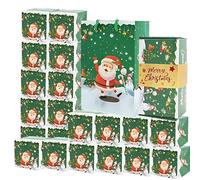 Christmas Bouncy Boxes 10 Pieces, Money Box, Fancy Party Decorations with Bag and for Saint Friends Celebration Home New Family Graduation Birthday