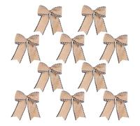Christmas Bow, 10-piece Set, 17x15cm, Christmas Tree Decorations, Decorative Bows Decor, Versatile Use, For Home Indoor Outdoor Rooms