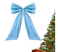 Christmas Bow - 25.59x41.34 Inch Christmas Bow, Red Christma's Bows (Multicolor), Bows With Twist Ties | For Christma's Tree, Decor, Statin Bow's