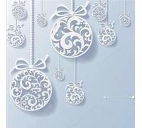 Christmas Bow Balls Metal Die Cuts Dies Stencil, Christmas Balls Cutting Dies Cut Stencils DIY Scrapbooking Cards Photo Album Craft Decorative Embossing Paper Dies for Album Card Scrapbooking Making