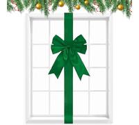 Christmas Bow - Large Red/Green Christmas Door Bow | Cupboard Holiday Ribbon Decorations For Wedding, Parties, child Shower, Holiday, Fireplace, Home, Kitchen Locker, Front Door Decorations