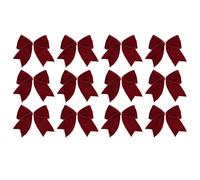 Christmas Bow - Velvet 15 X 15cm Retro Bow Decoration Holiday Accent | Festive Decorative Ribbon Set Versatile Craft Embellishment Wreath Accessory For No Trees