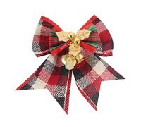 Christmas Bow Xmas Tree Bowknots Bell Hanging Pendant Noel Gifts Merry Christmas Decor Natal Navidad Happy New Year(J)