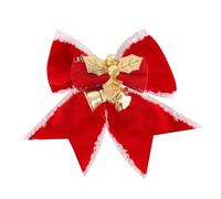 Christmas Bow Xmas Tree Bowknots Bell Hanging Pendant Noel Gifts Merry Christmas Decor Natal Navidad Happy New Year(F)