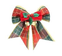 Christmas Bow Xmas Tree Bowknots Bell Hanging Pendant Noel Gifts Merry Christmas Decor Natal Navidad Happy New Year(A)