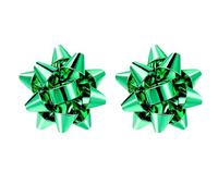 Christmas Bows Flower Stud Earrings Funny Cute 3D Red Green Colorful Festive Gold Bow Flowers Small Lightweight Geometric Earrings for Women Xmas New Year Party Winter Autumn Holiday Fashion Jewelry