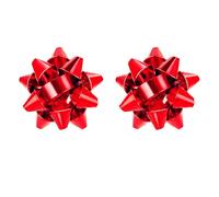 Christmas Bows Flower Stud Earrings Funny Cute 3D Red Green Colorful Festive Gold Bow Flowers Small Lightweight Geometric Earrings for Women Xmas New Year Party Winter Autumn Holiday Fashion Jewelry