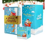 Christmas Box | 12-Piece Christmas Money Boxes for Cash | Reusable Bouncing Cash Case for Family Friends Birthday Party Events Jewelry Souvenirs