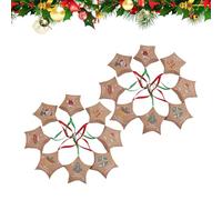 Christmas Box | 16-Piece Reusable Containers Holiday Decor - Star Treat Containers Chocolate Box,for Kids Adults Tree Wall Mantle Snack Dessert Stocking Stuffers Chocolate Toy