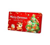 Christmas Box for Cash, 10 Compartments, Foldable Festive Container, Christmas Holder Dispenser, for Festival, Marriage Proposal, Valentine's Day, Children, Birthday, Adults, Friends