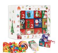 Christmas Box to Fill | Multifunctional Container | Christmas Countdown Box Fillable,for Lipstick Jewelry Small Toys Candy Chocolate Fondant