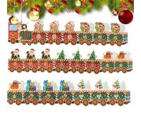 Christmas Box | Train Shaped Organizer and Multiple Compartments 24 Pieces - Reusable Christmas Gift Boxes | For Kids Friends Home Office Party Cards