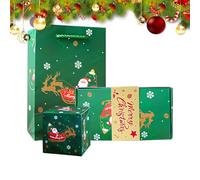 Christmas Boxes - 10x7.5x18.5cm Money Pop-Up Gift Box | Bouncing Memorial Case - DIY Holiday Cash Holder | Party Celebration Birthday Decoration