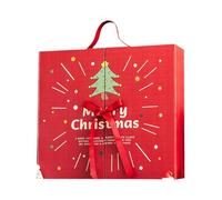 Christmas Boxes, 24 Days Empty Fillable Reusable Party Supplies | Decoration for | For Men Women Boys Girls Teens