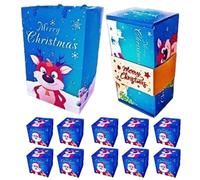 Christmas Boxes - Christmas Party Wrapped Bouncing Candy Container,Empty Bag for Cookie Holiday Birthday Wedding Celebration Jewelry Family Kids Women Men Corporate