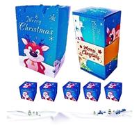 Christmas Boxes | Christmas Party Wrapped Bouncing Candy Container | Party Supplies for Home Celebration Wedding Jewelry Cookie Bakers Birthday Valentine's Day Family