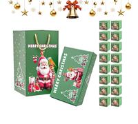 Christmas Boxes - Festive Gift Holders | Paper Boxes - 7.25" x 3.67" Graduated Containers for Birthdays, Holidays, Parties and Seasonal Celebrations for All Ages